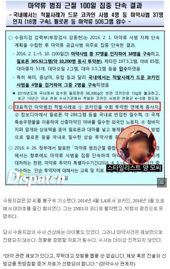 디스패치가 밝힌 탑 대마초 피운거 걸린 과정.jpg | 인스티즈