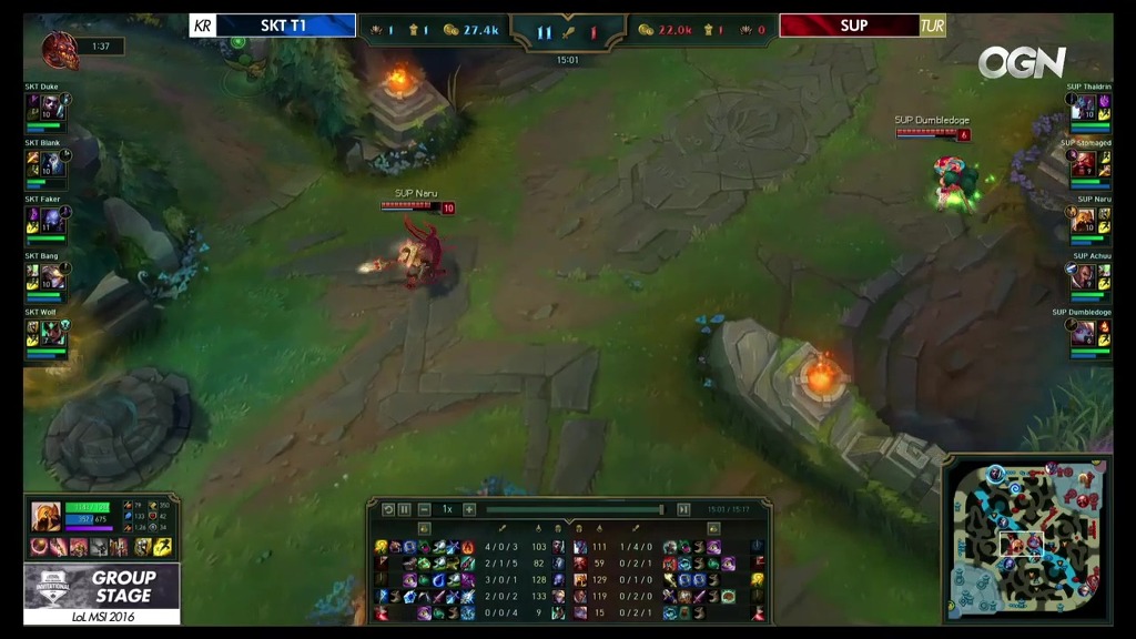 [LOL] MSI 3경기 SKTvsSUP 상황.jpg | 인스티즈
