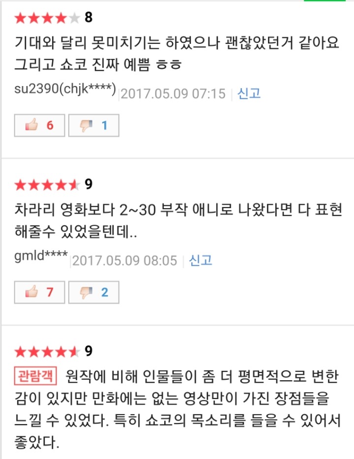 ＜목소리의형태 개봉1일차 현재 네티즌 후기 | 인스티즈