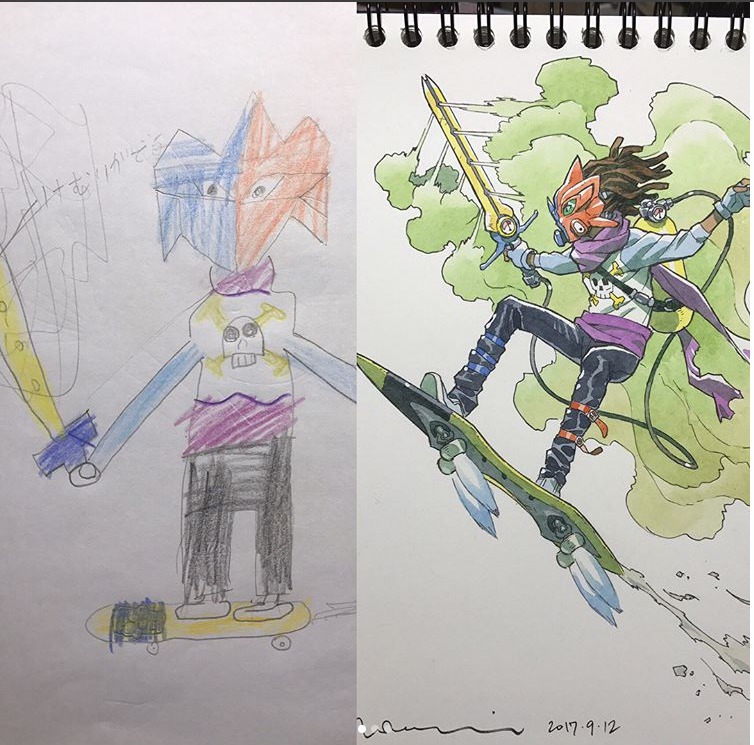 아들 그림 리메이크 하는 아버지 신작 및 모음집 | 인스티즈