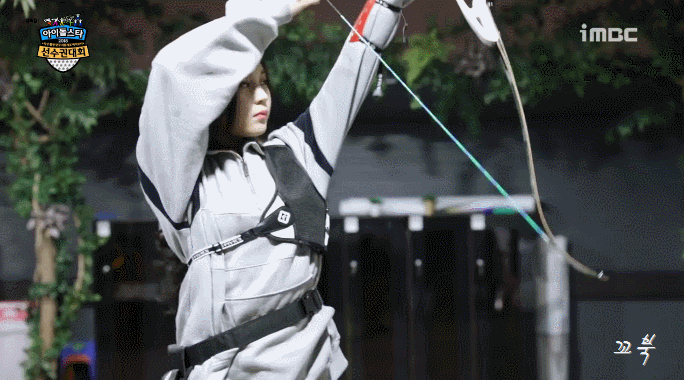 아육대 양궁 연습하는 여자친구.gif | 인스티즈