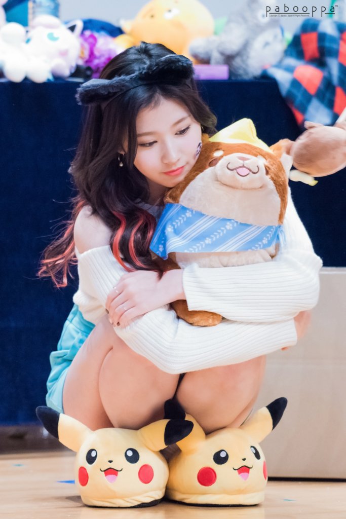 쪼그려앉는게 습관인 트와이스 사나.jpg | 인스티즈