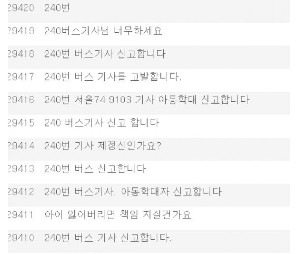 240번 기사님이 끔찍한 심정인 이유 | 인스티즈