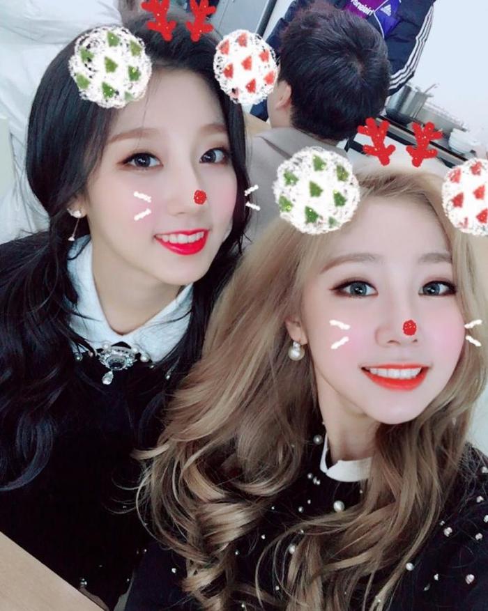 서로 주고받는(?) 러블리즈 무쌍자매.gif | 인스티즈