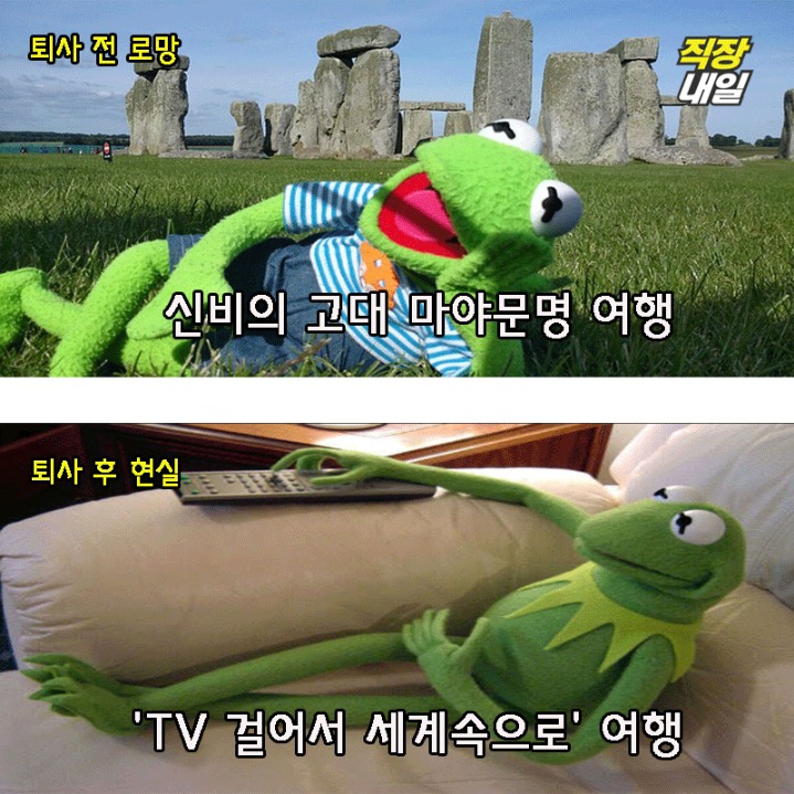퇴사전 퇴사후.JPG | 인스티즈