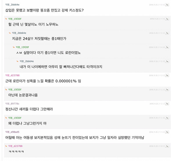 일베에 로린이를 검색해보았다 (혐오주의) | 인스티즈